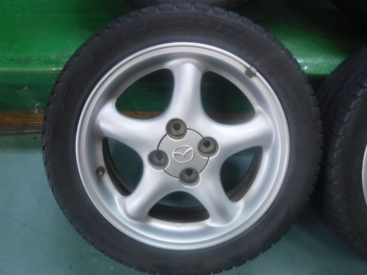 マツダ純正 15インチ アルミホイール 6J +40 4X100 195/50R15