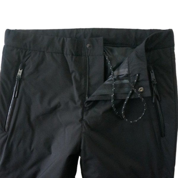 新品 ブラックレーベルクレストブリッジ BLACK labダウンストレッチパンツ76（Ｍ）ブラックBLACK LABEL CRESTBRIDGE ゴルフ 撥水THIN DOWN
