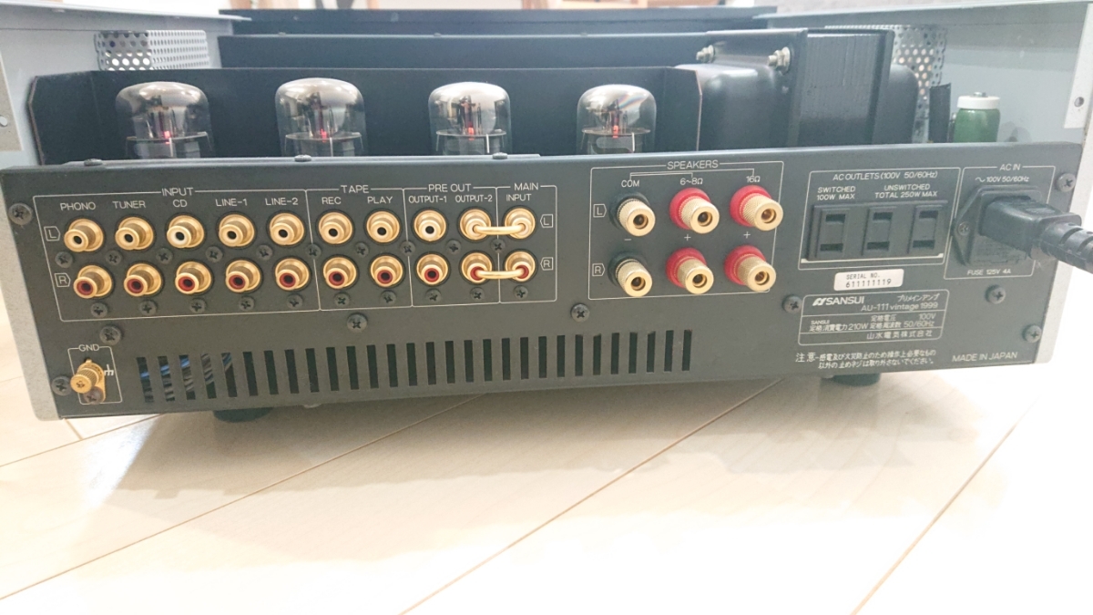 AU-111 SANSUI - サンスイ 真空管プリメインアンプ 真空管 Yahoo