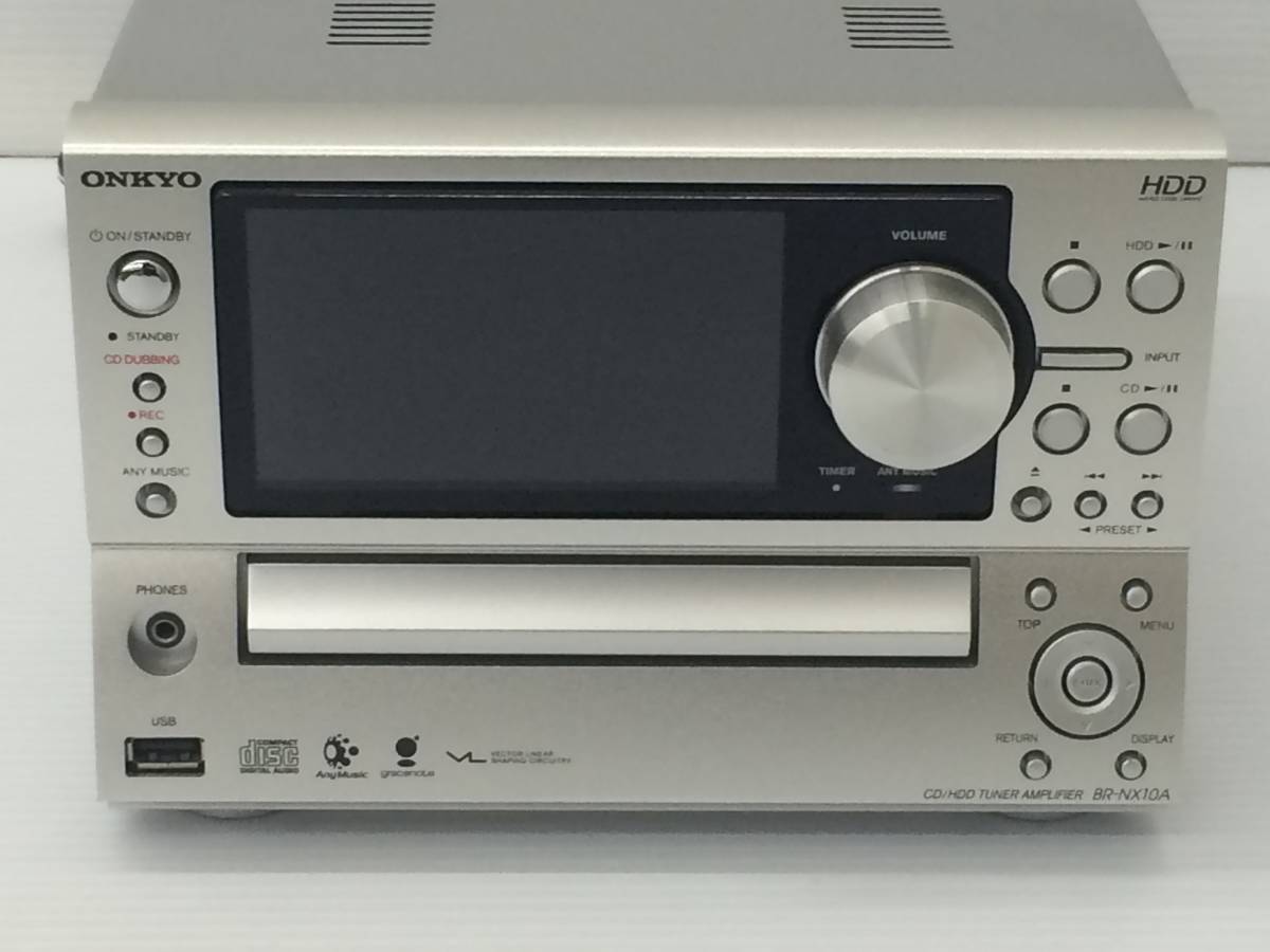 ONKYO オンキョー BR-NX10A CD/HDDコンポ ジャンク品 sykdn012481