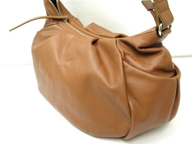☆未使用 土屋鞄製造所 シフォンメレンゲ ショルダーバッグ/ブラウン 