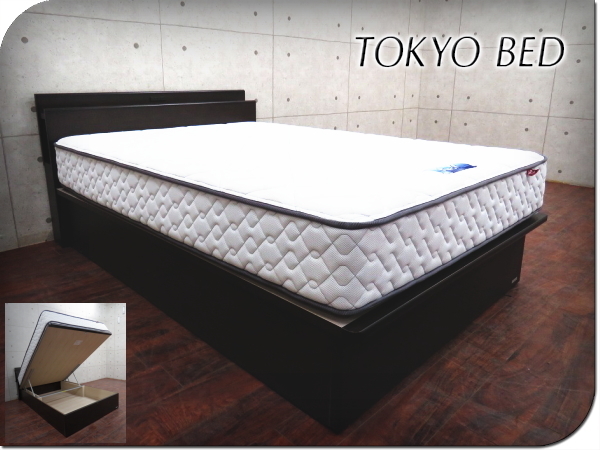 【最新作，定番】 展示品 TOKYOBED/東京ベッド 高級 Rev.7 跳ね上げフレーム モダン ダブルベッド 28万 eee3093y(マットレス付き)｜売買されたオークション情報、yahooの商品情報をアーカイブ公開 - オークファン マットレス付き