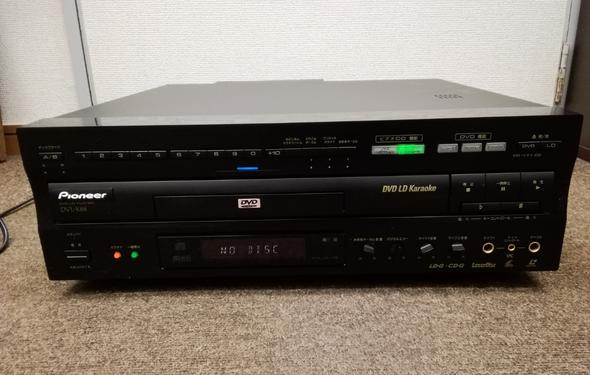 DVL-K88 Pioneer パイオニア DVD カラオケ LDプレーヤー PIONEER LD