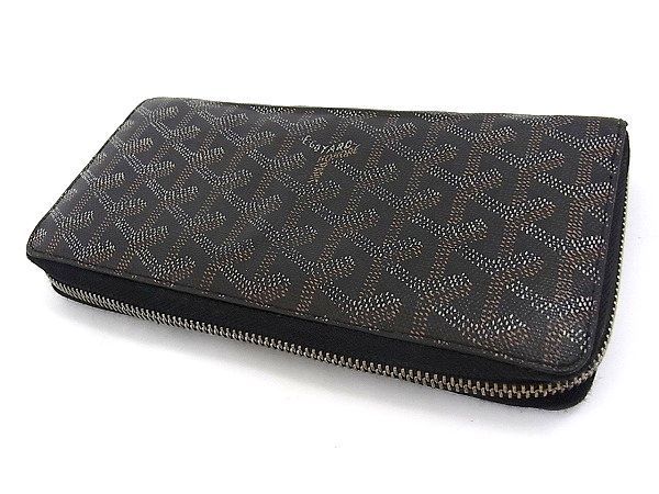1円 □美品□ GOYARD ゴヤール ヘリンボーン マティニヨン ジップGM