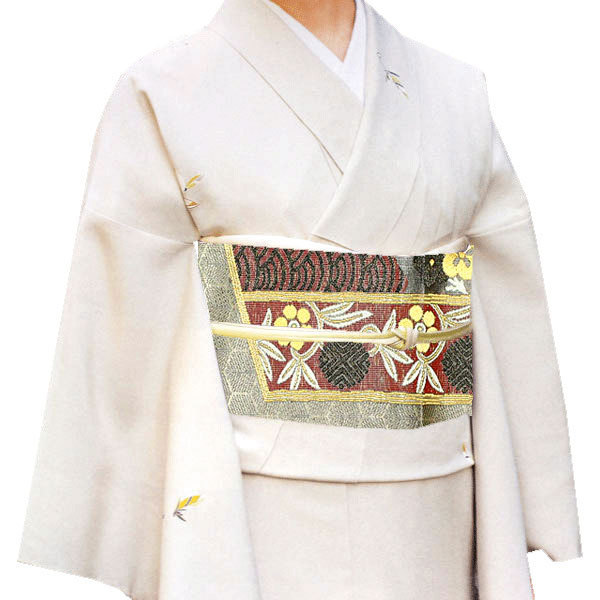 【帯匠洛都】 美術コレクト袋帯 純金 有杼織 屏風吉祥文 大橋 未使用 即納 中古品