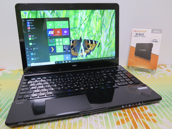 高速Core i7((Haswell)第4世代☆爆速新SSD512GB】NEC LS350/S ブラック