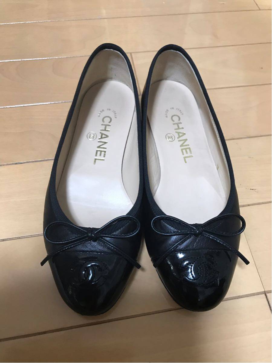 シャネル☆人気商品☆　フラットシューズ　サイズ35 　ユーズド　美品！！