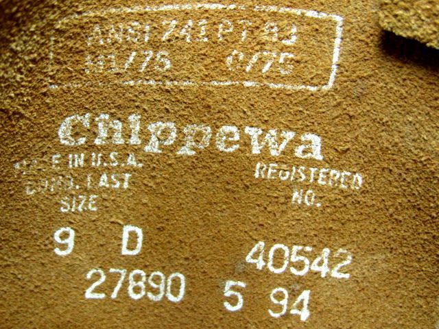 ☆CHIPPEWA☆チペワ ニトリルイエロープラグ エンジニアブーツ 27890