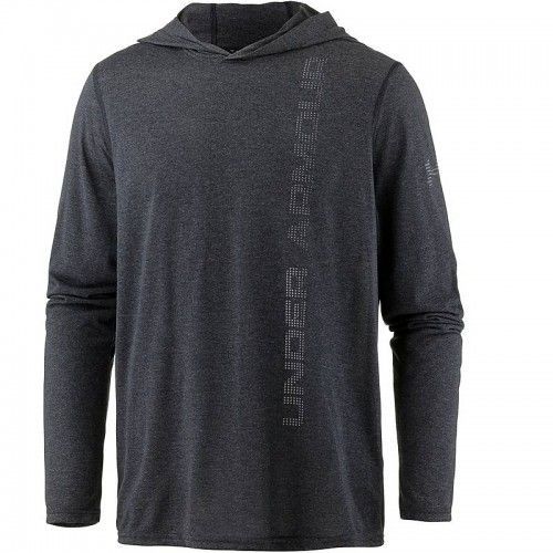★アンダーアーマー UNDER ARMOUR 新品 メンズ HEATGEAR トレーニング プルオーバー パーカー 長袖シャツ 濃灰[1311198-003-M]二★QWER★