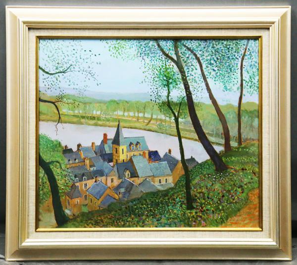 ◇ラッセン◇奇跡の海◇肉筆◇油彩◇鑑定書◇画面サイン◇F6◇額装有り