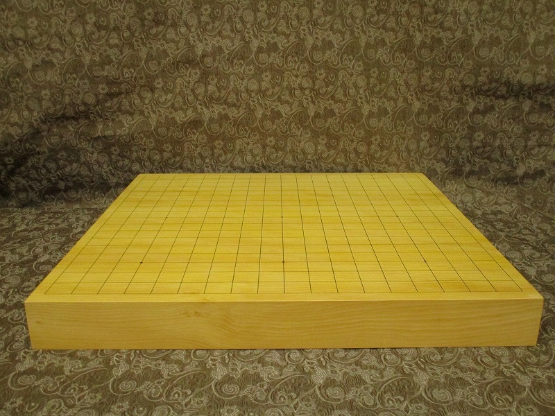 前川榧碁盤店 本榧足付碁盤 6寸1分（天地柾） 榧 本榧碁盤 ga60030