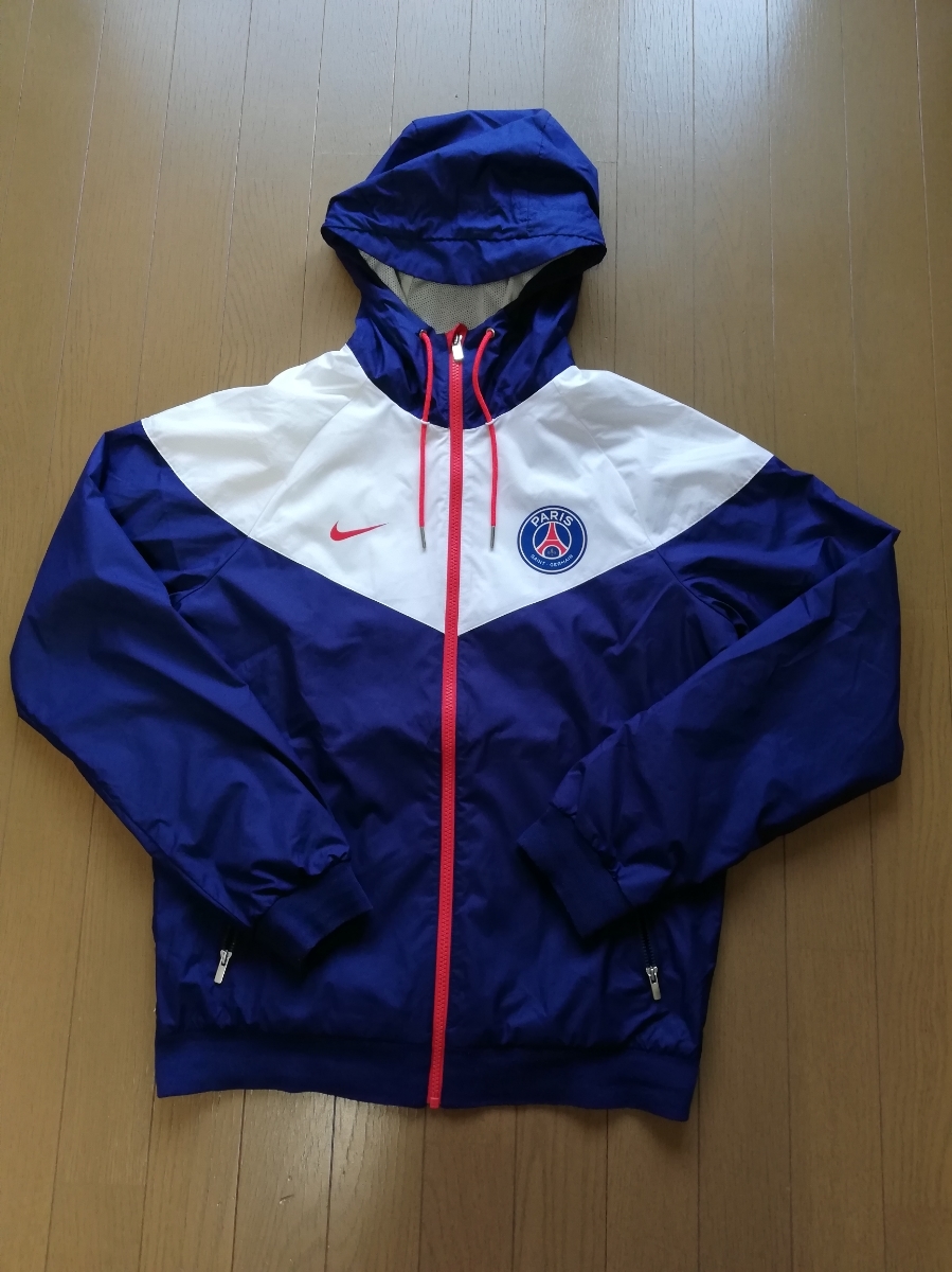 NIKEナイキ パリ・サンジェルマン 18-19オーセンティック ウインドランナー ウーブン ジャケット Sサイズ ネイビー×ホワイト PSG jordan