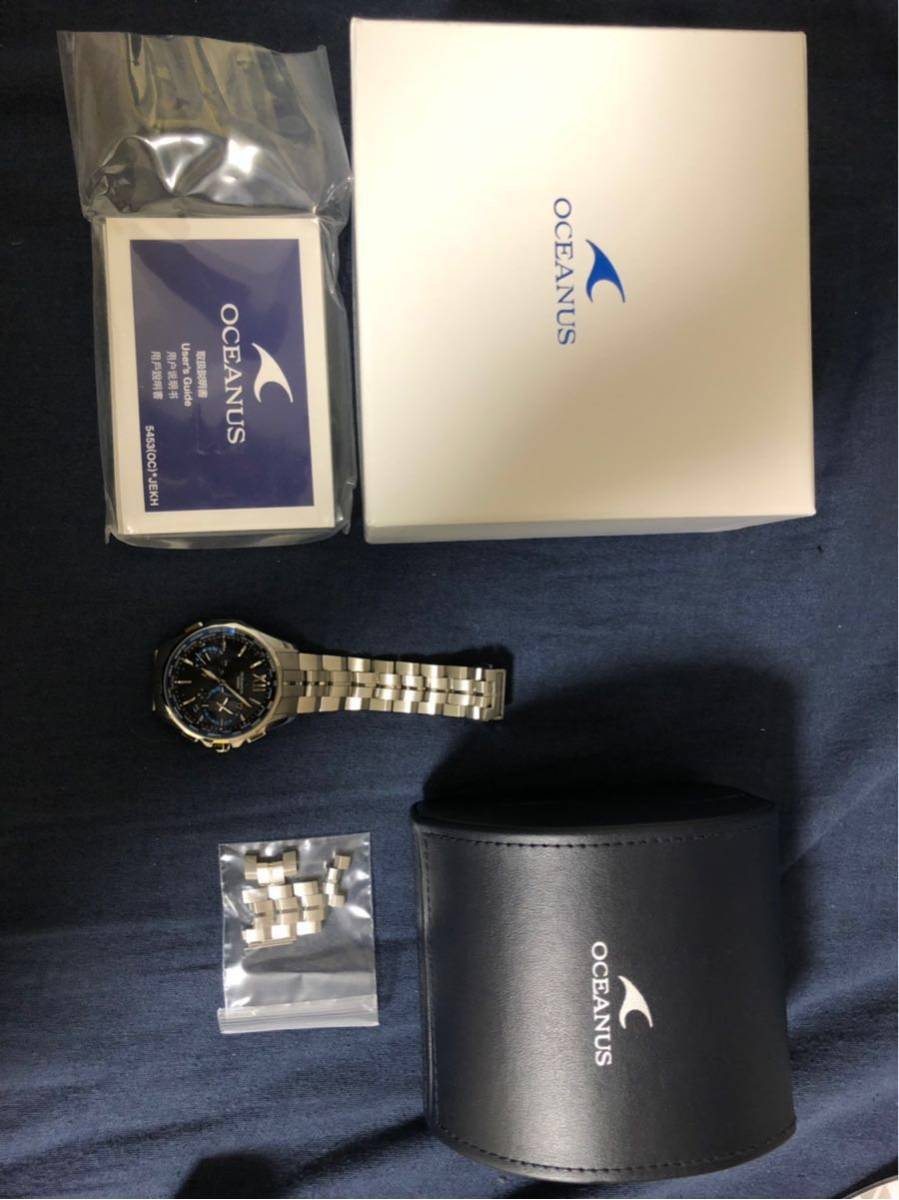 お買得品 カシオ オシアナス マンタ OCW-S3400-1AJF 美品 【公式通販】