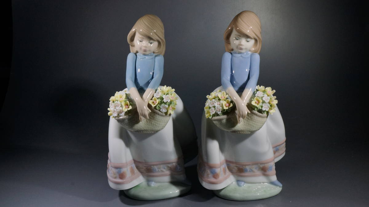 最新作，正規品 LLADRO リヤドロ 五月の花 5467 女の子 フィギュリン 2体セット(リヤドロ)｜売買されたオークション情報、yahooの商品情報をアーカイブ公開 - オークファン リヤドロ