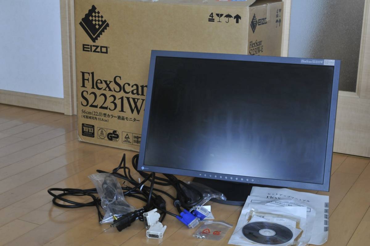 EIZO NANAO ナナオ FlexScan 22インチ液晶モニター 1680x1050 ブラック