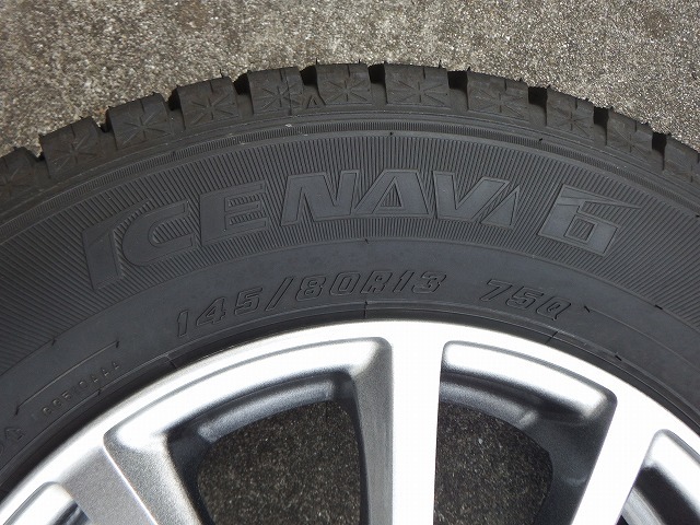 ユーロマックス 145/80R13 4J グッドイヤー ICE NAVI 6 2017年製 4