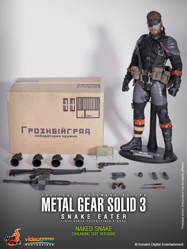 クリアランス買蔵 ★ビデオゲーム・マスターピース メタルギア ソリッド3 スネークイーター ネイキッド・スネーク スニーキング・スーツ 【未開封】 [3-923]