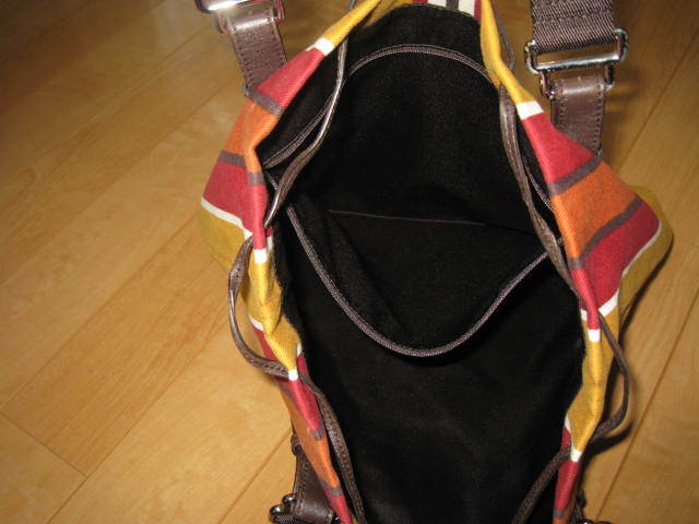 YSL////イヴ・サンローラン カハラ トート バッグ ストライプ 