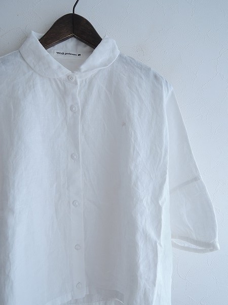 □ミナペルホネン mina perhonen laboratoryリネンドロップショルダー  