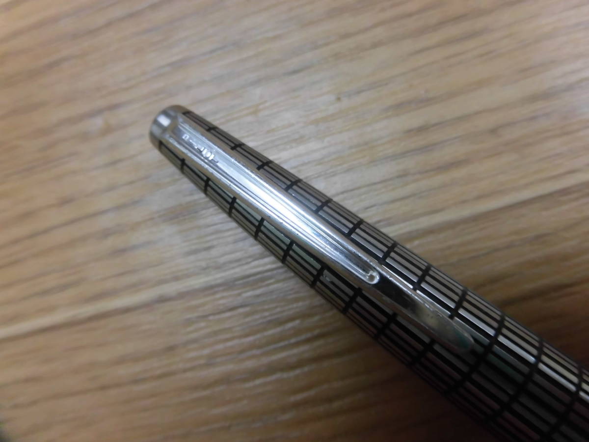☆ パイロット エリート 18k-750 F H1277 シルバー柄 