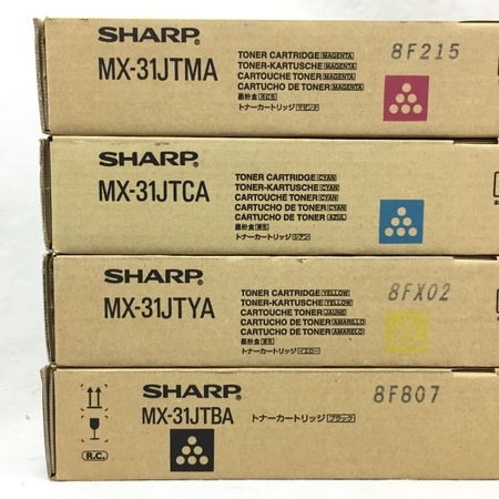 未使用 SHARP シャープ MX-31JT BA/CA/MA/YA インクトナー4本セット N3868719
