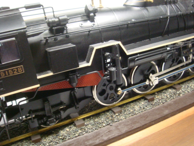 国鉄 D51528 大型蒸気機関車模型 1/25 ケース付き 格安！D51