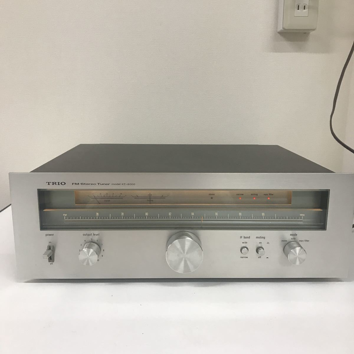 TRIO トリオ FM専用 チューナー KT-8000 TRIO KT-8000 オーディオ機器