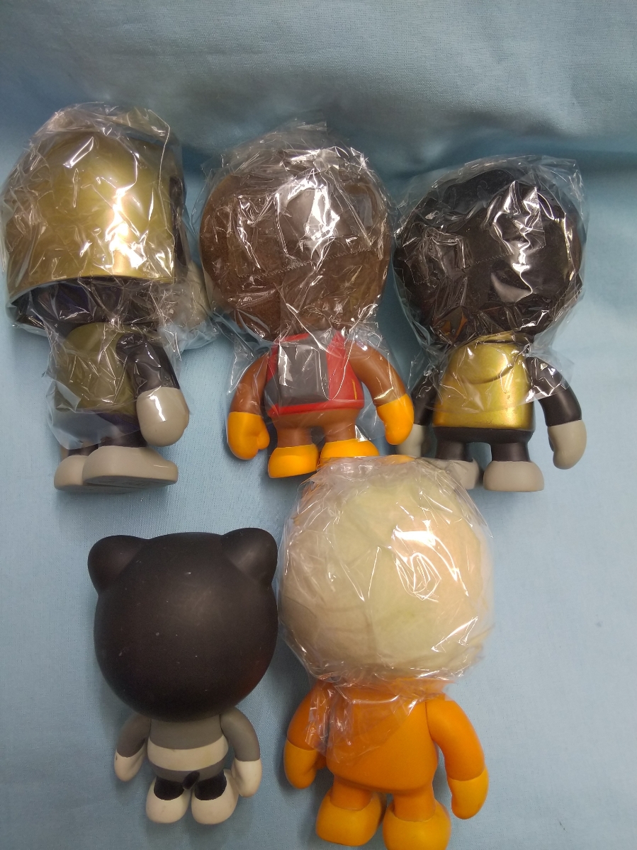 A BATHING APE エイプ ソフビ 5体 セット 犬 猿の惑星 BAPE  