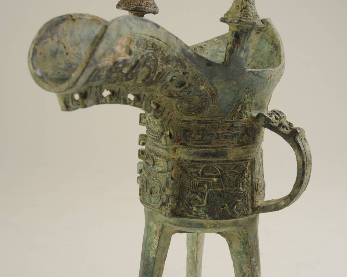 20 中国美術 銅製 青銅 饕餮文 爵 ＜NT＞ 饕餮文鼎 文化遺産オンライン