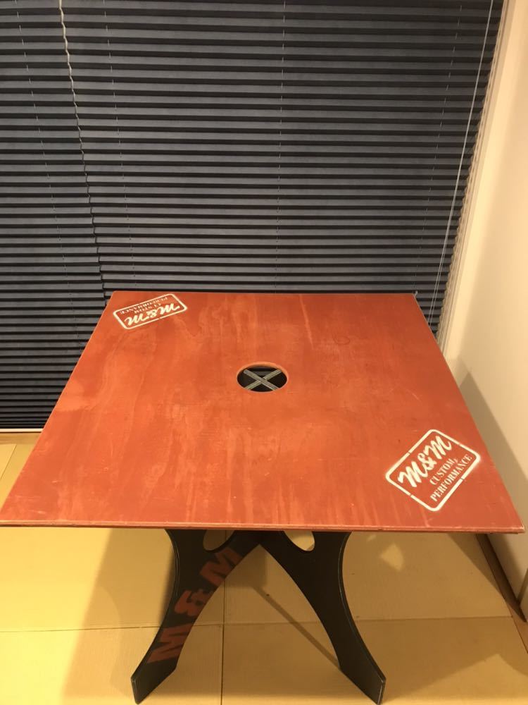 M&M furniture テーブル 仮設ウマ 天板セット M＆M ウマ＋天板