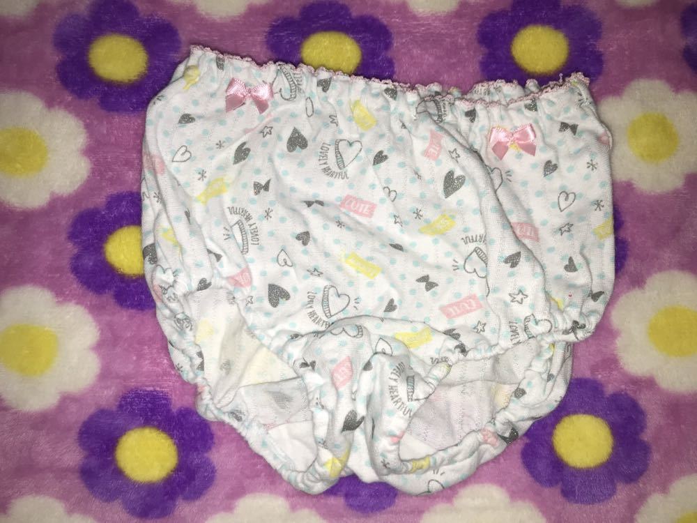 JS 小学生 ジャンク 難あり 記名 春夏用 女の子向け 綿100% 薄手 パンツ ショーツ ちびパン たんす整理品 エコ商品 キラキラ 白 ...