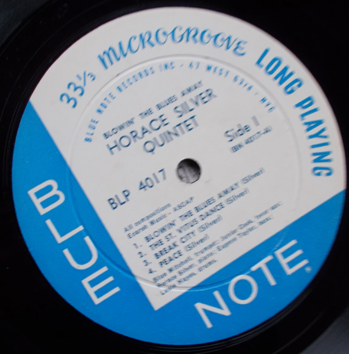 47WEST63rd」RVG Ear付輸入盤LP THE HORACE SILVER QUINTET & TRIO