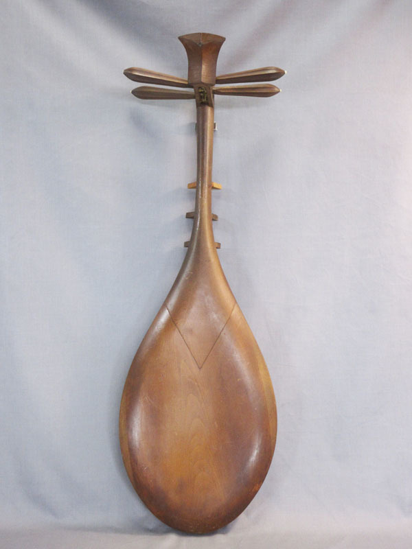 レア 木製 琵琶 和楽器 弦楽器 弾物 楽琵琶 | 武蔵野楽器