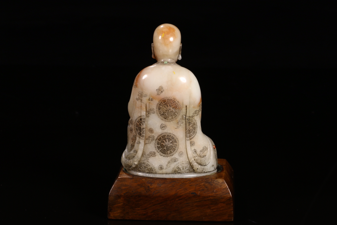 篆刻 珍品旧蔵* 手彫 天然石 龍手把件 壽山芙蓉石