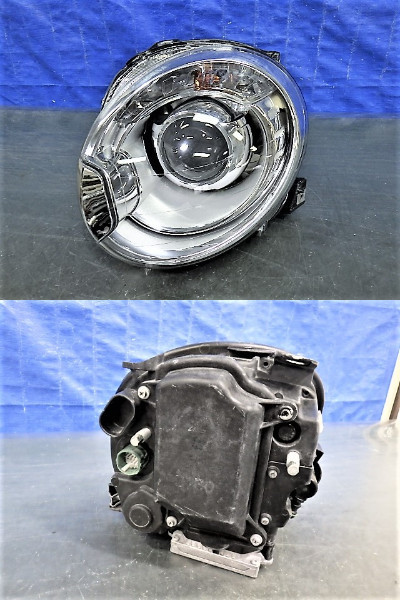 1190　フィアット　500　チンクエチェント　前期　左ライト　HID　レンズ美品