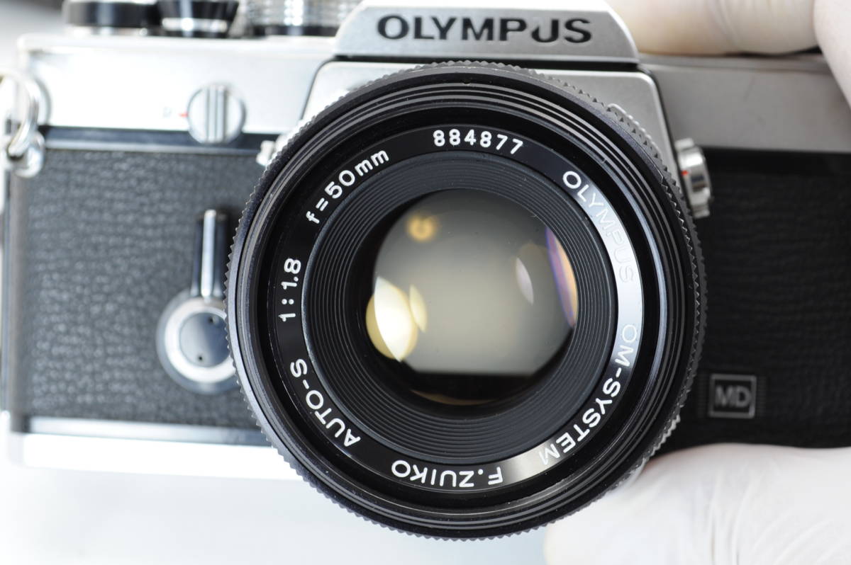 【ecoま】オリンパス OLYMPUS OM-1(MD) 50mm F1.8レンズ付 動作品 フィルムカメラ_6