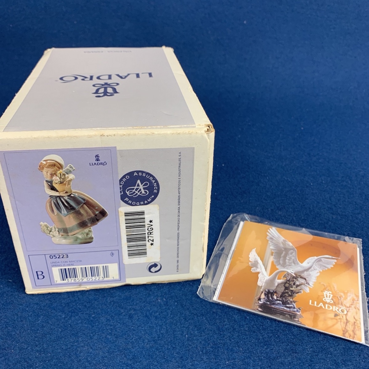 リヤドロ ＃5223「春が来た」 フィギュリン置物 偲LLADRO リヤドロ