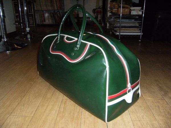 昭和レトロ☆日本製☆80年代☆Land Master エナメル ボストンバッグ