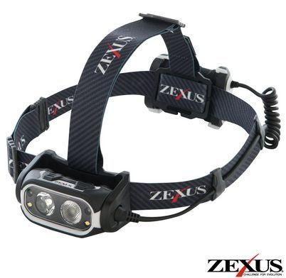 USB充電式！冨士灯器 ZEXUS LEDヘッドライト ZX-R700 軽量USB充電