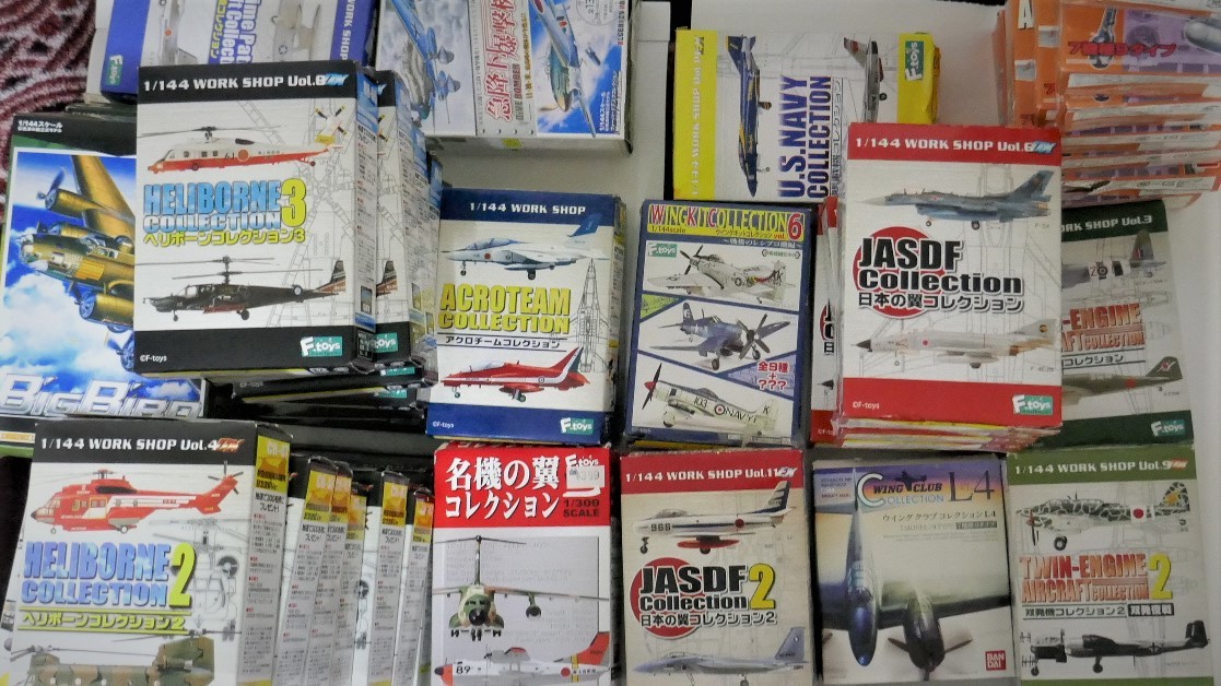 1/144 F-TOYS他 飛行機、ヘリコプター ジャンク品 14点 ※必ず説明をお