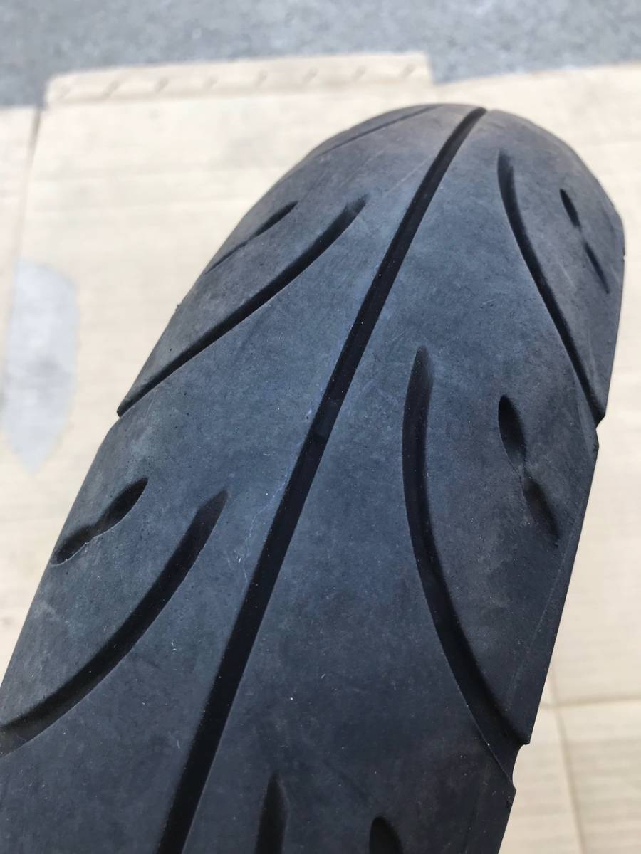 □3WF ジョグ90 純正リアホイール タイヤ付 中古品 レストア 流用