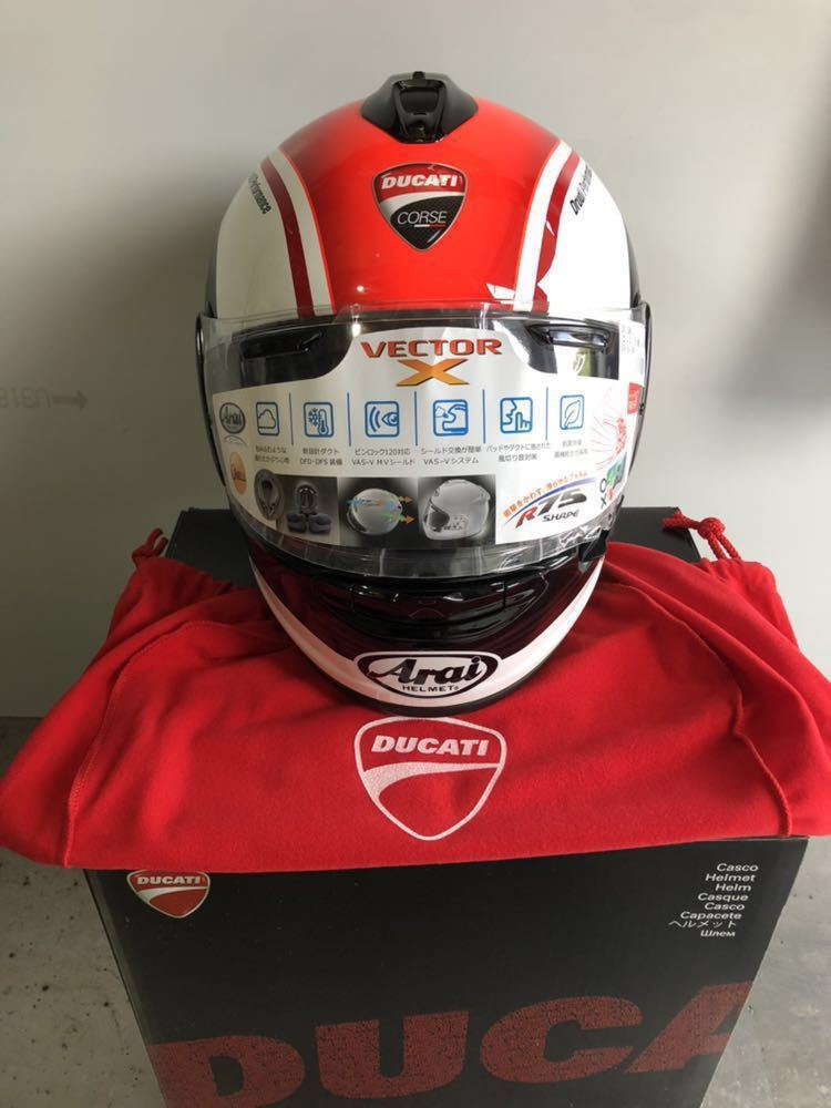  DUCATIヘルメット アライ製 L(アライ)｜売買されたオークション情報、yahooの商品情報をアーカイブ公開 - オークファン シールド