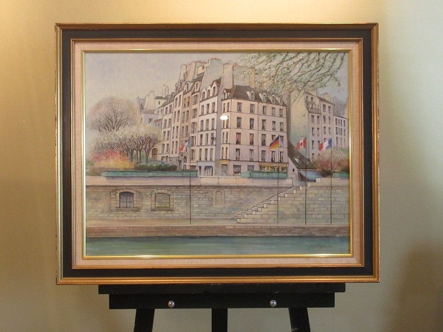 真作 肉筆油彩画【ロルフ・ラフルスキー St.MICHEL PARIS 油彩F15P号