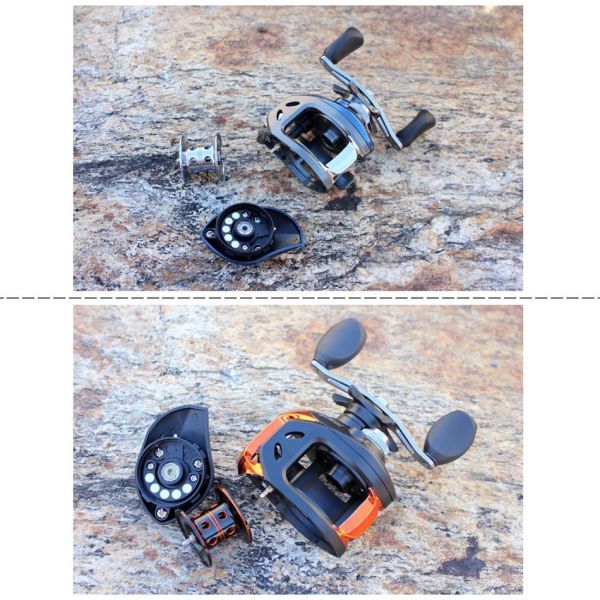 展示処分品 フィッシング 【リール ブルー】 右ハンドル 釣り ベイトリール 軽量 ボート ルアー ロッド シマノ ダイワ アブガルシア 089_2