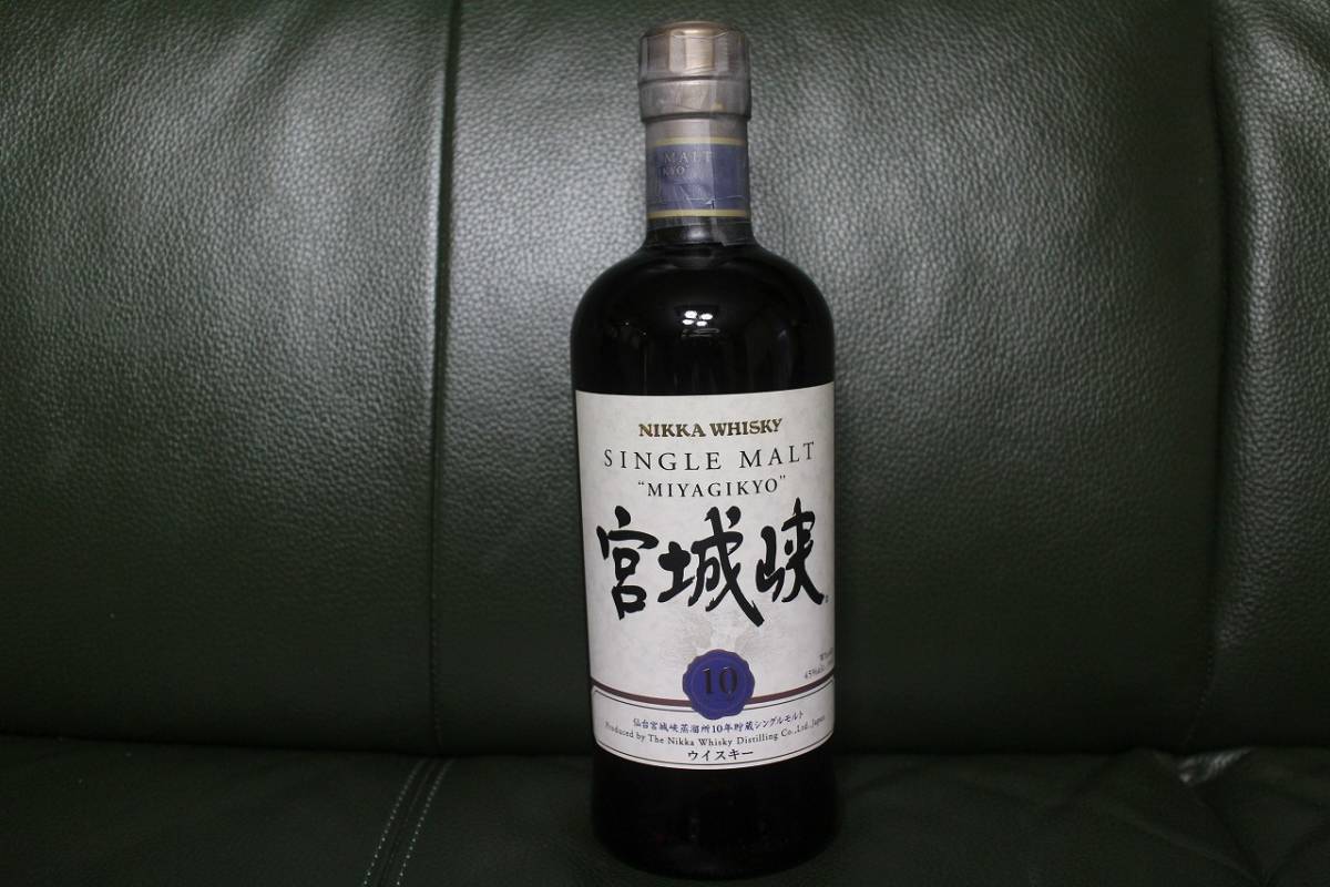 ニッカ シングルモルト 10年 宮城峡 700ml 45％ : 宮城峡10年 180ml 