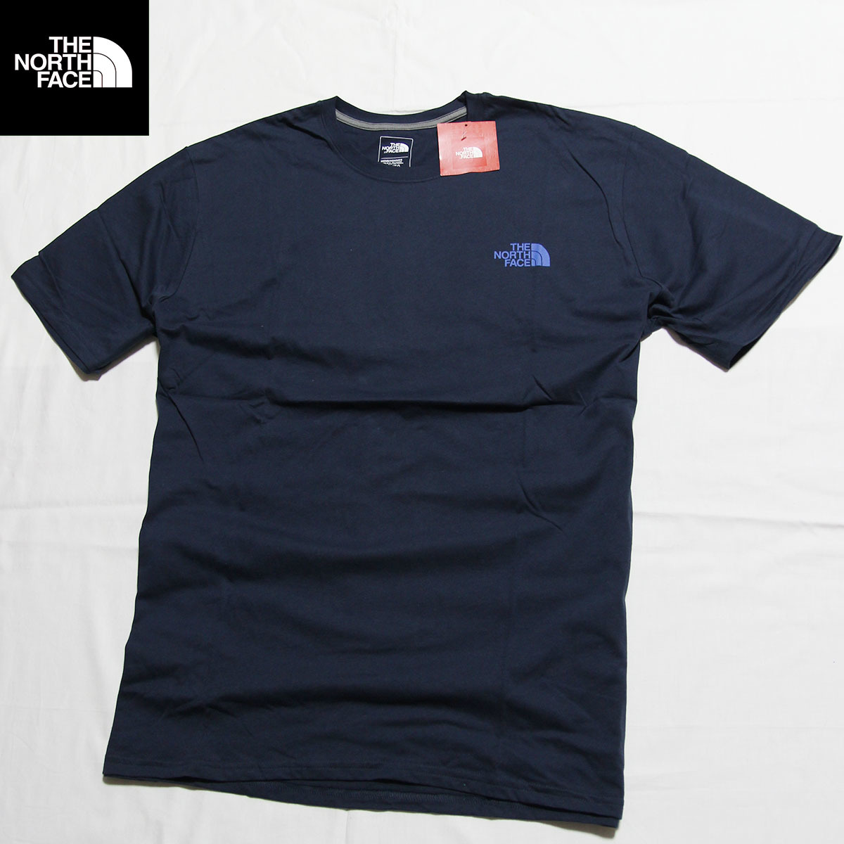 LA購入☆THE NORTH FACEノースフェイス■新品本物 日本未発売 US限定■ボックスロゴ Tシャツ ビッグロゴ XXL/紺 ■半袖Tシャツ/Tee
