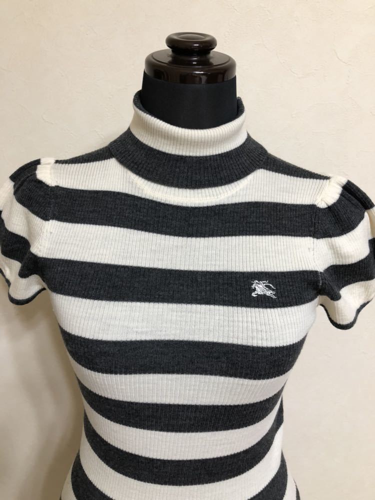 美品】 BURBERRY BLUE LABEL バーバリーブルーレーベル タートルネック