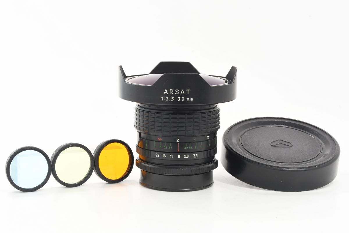 ○ ARSAT アルサット 30mm F3.5 フィッシュアイレンズ 魚眼レンズ 交換 