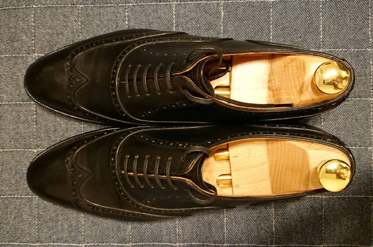 シェットランドフォックス　ケンジントンⅡ ウィングチップ ブラック　6 シェットランドフォックス REGAL ケンジントンⅡフルブローグ ウィング