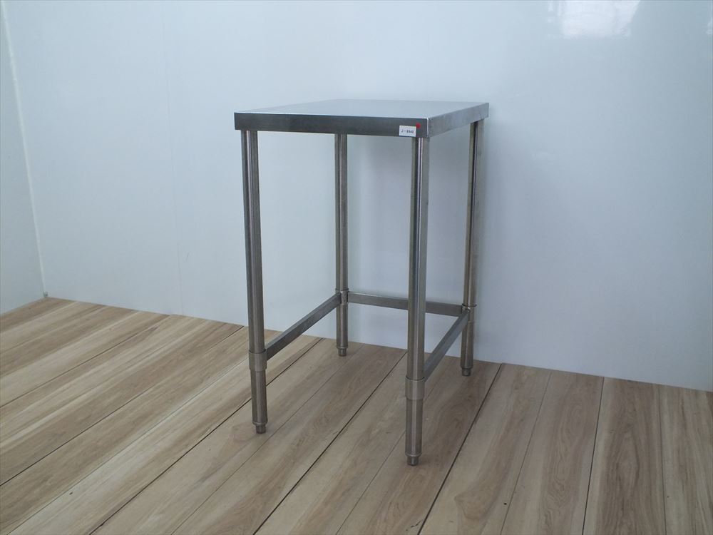 送料c区分中古 ステンレス作業台 中古 幅450×奥行600×高さ800 業務用 №j-2042 サーバー台 三方枠 【店頭受取で送料無料】 中古 業務用 ステンレス作業台 幅450 奥行600 高さ800